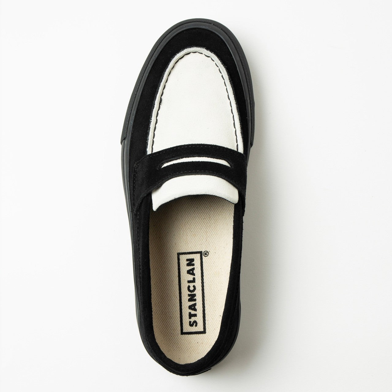 PENNY Suede Black x White Conbi