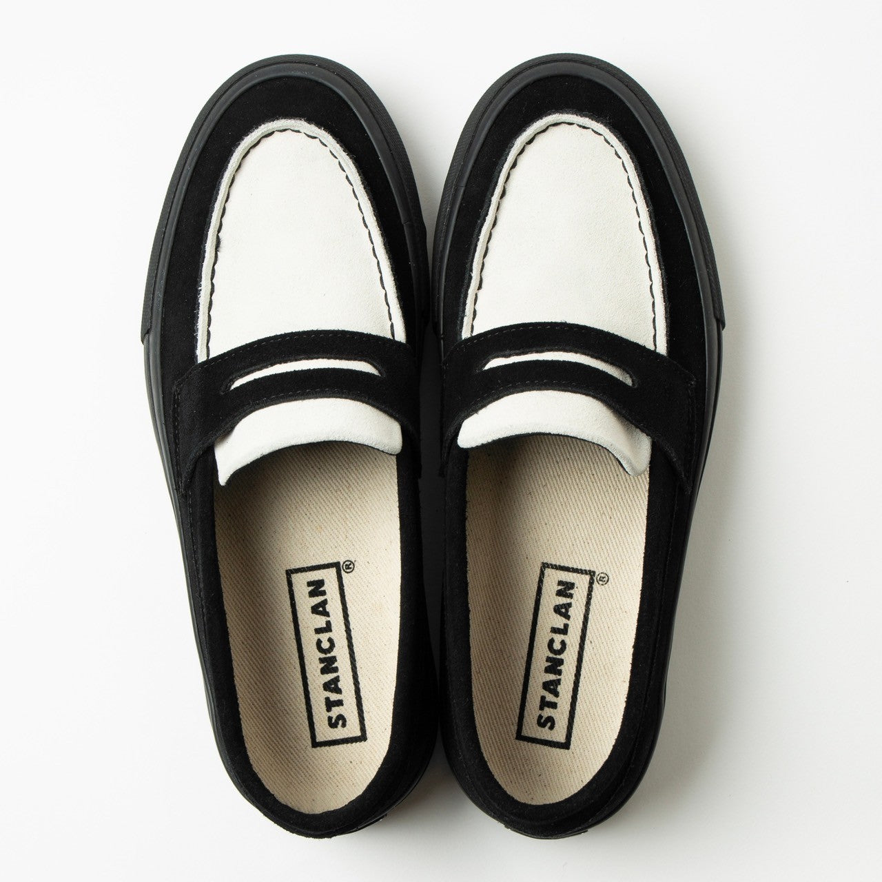 PENNY Suede Black x White Conbi