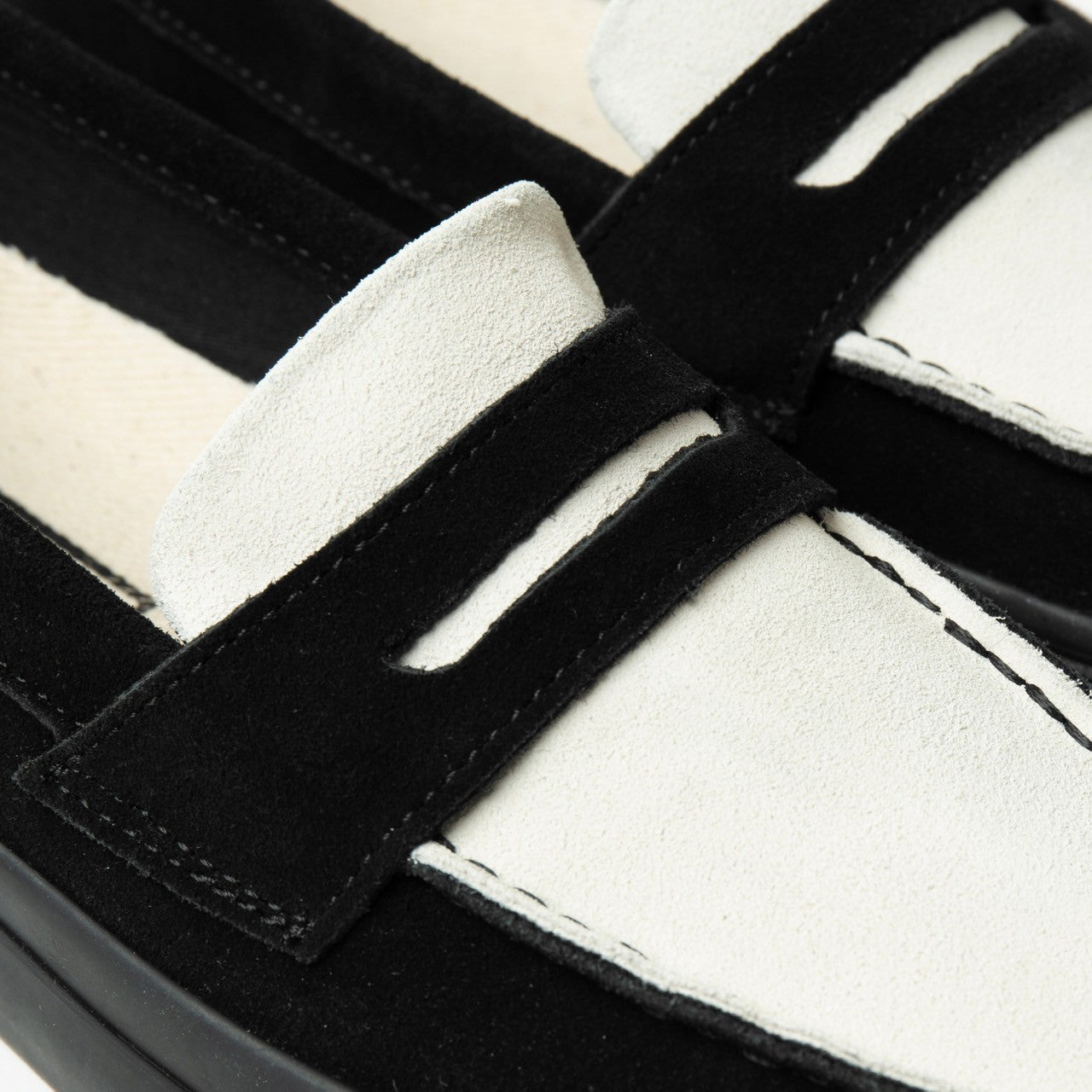 PENNY Suede Black x White Conbi
