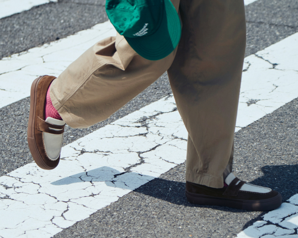 PENNY Suede Brown X Off White Conbi