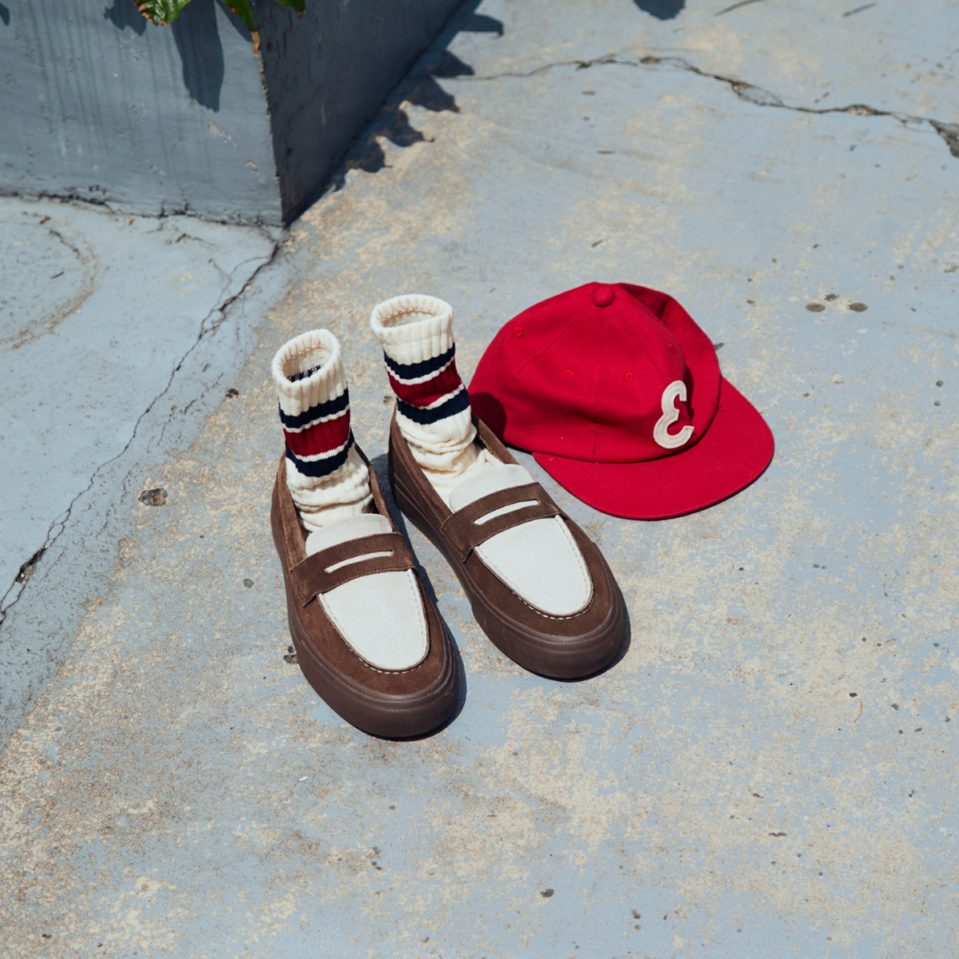PENNY Suede Brown X Off White Conbi