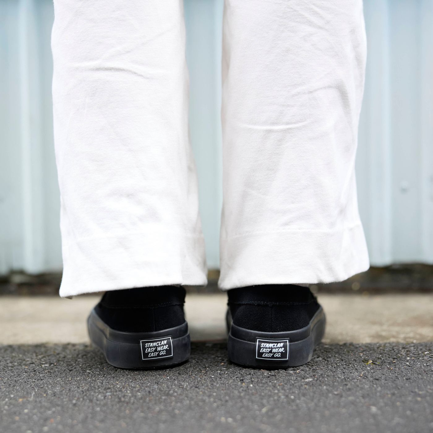 PENNY Suede Black x White Conbi