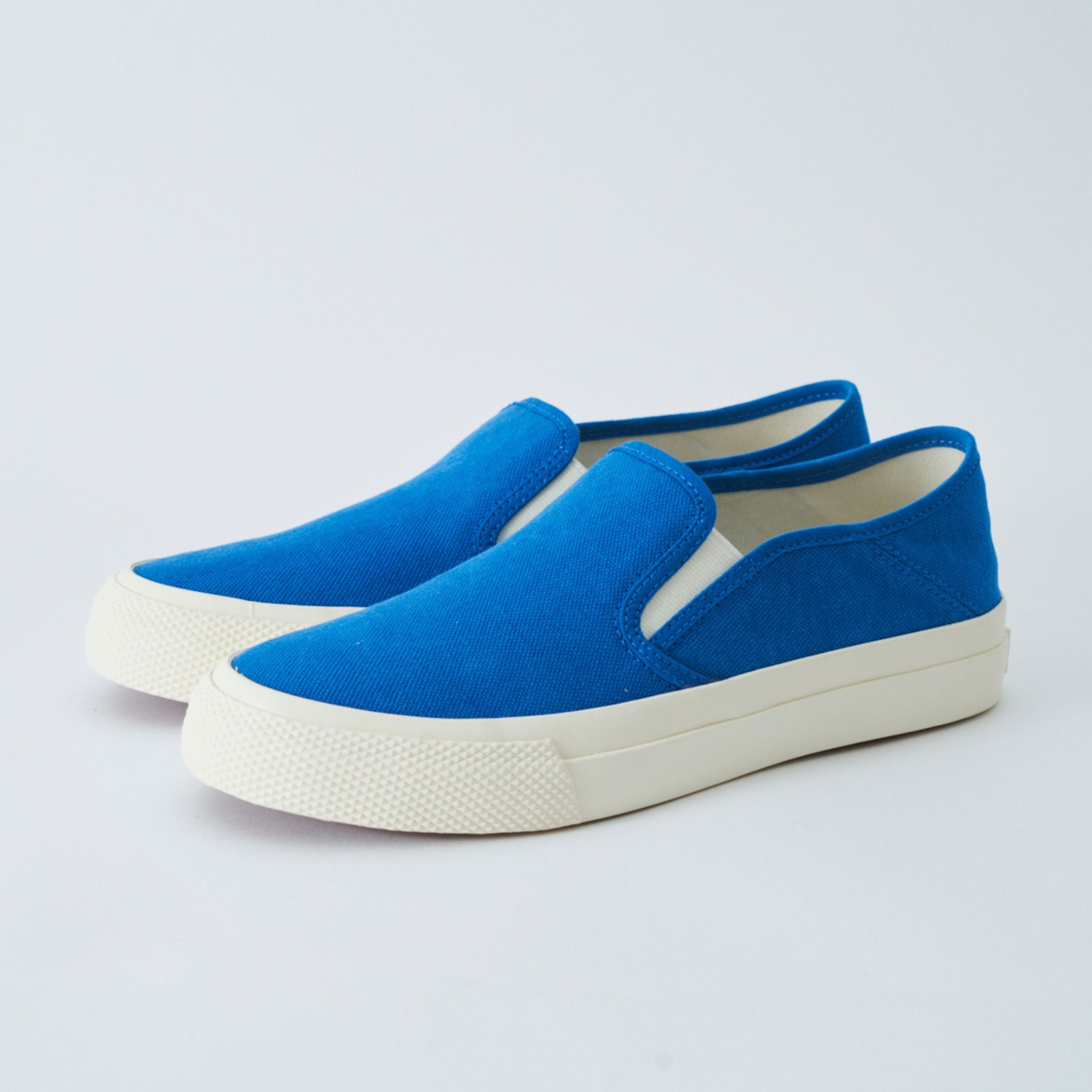 Shops blue on blue slip on