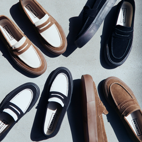 PENNY Suede Brown X Off White Conbi