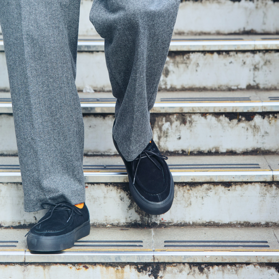 TYROL Suede Black Mono | ブラックスエードスニーカー | STANCLAN
