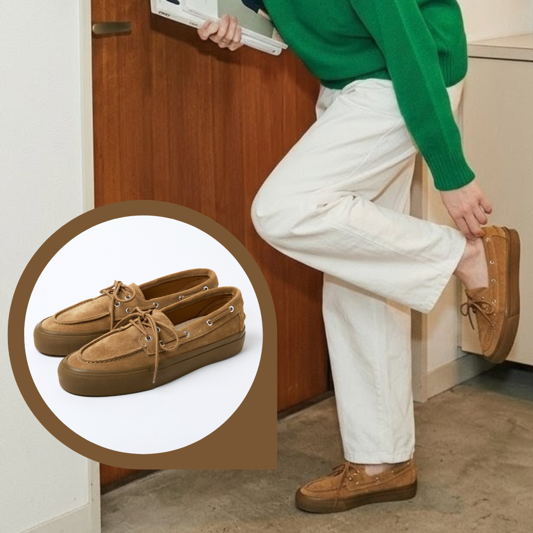 NAVY Suede Camel Mono