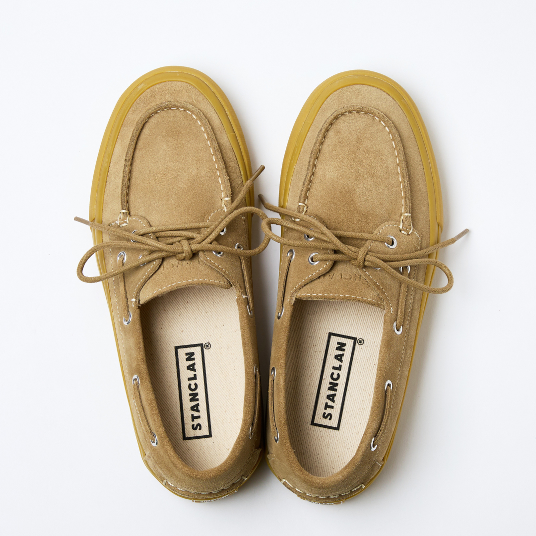 NAVY Suede Beige X Gum