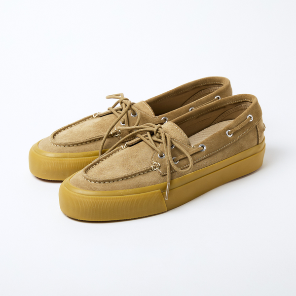 NAVY Suede Beige X Gum | ベージュスエードスニーカー | STANCLAN
